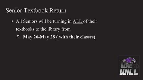 Senior Presentation Information presentation